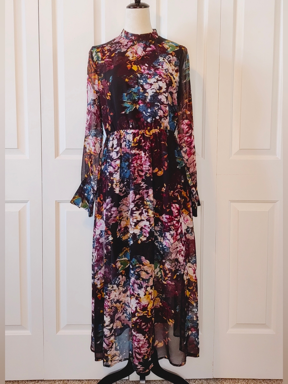Who What Wear Floral Maxi Dress Size Small - Picture 3 of 14